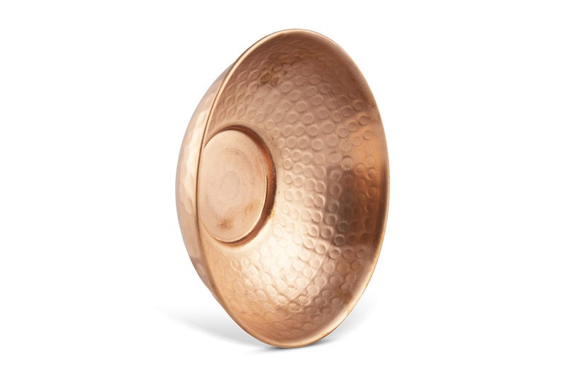 GoCraft Pure Copper Decorative Bowl | Hammered Finish Copper Bowl for Serving Nuts, Salad, Fruits & Table Use â€“ 5" Diameter x 2" Height - Image 3